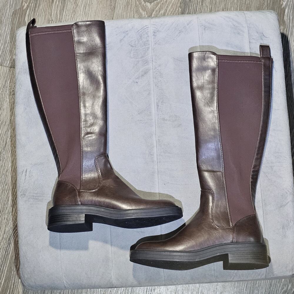 Kenneth Cole Reaction Anabelle Tall Brown Boots Size 6